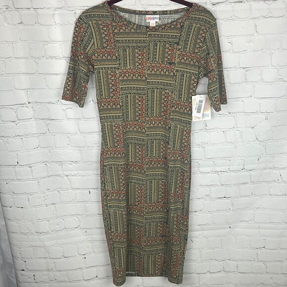 LuLaRoe Julia Dress Size XXS NWT - Picture 1 of 7